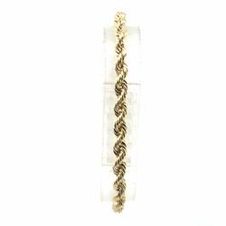 Men’s or Woman’s Ladies 10k Yellow Gold 7” Inch 3.8mm Hollow Rope Link Bracelet GP3127141