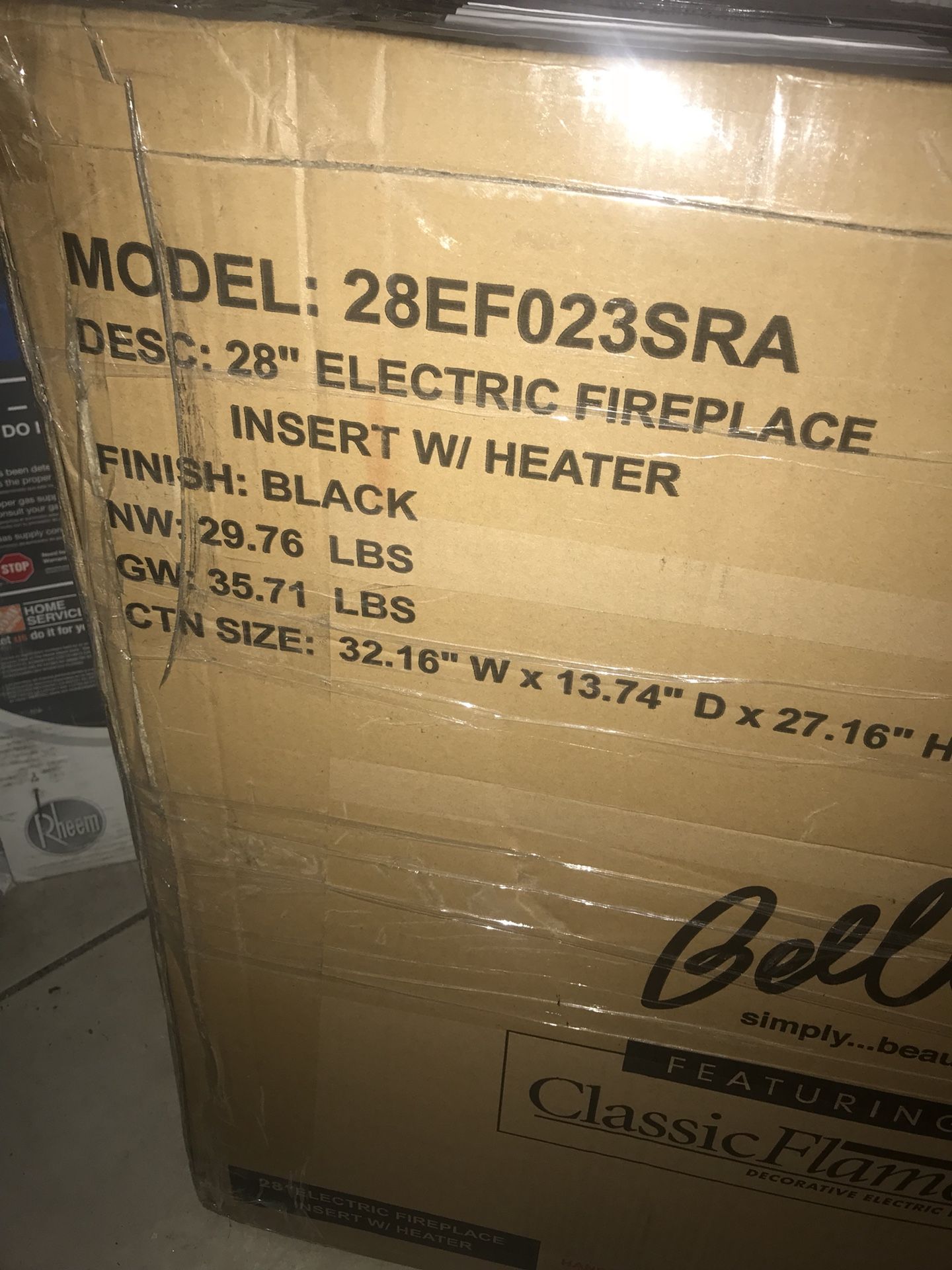 ClassicFlame 28EF023SRA Electric Fireplace with Mesh Screen Front for Sale  in West Palm Beach, FL - OfferUp