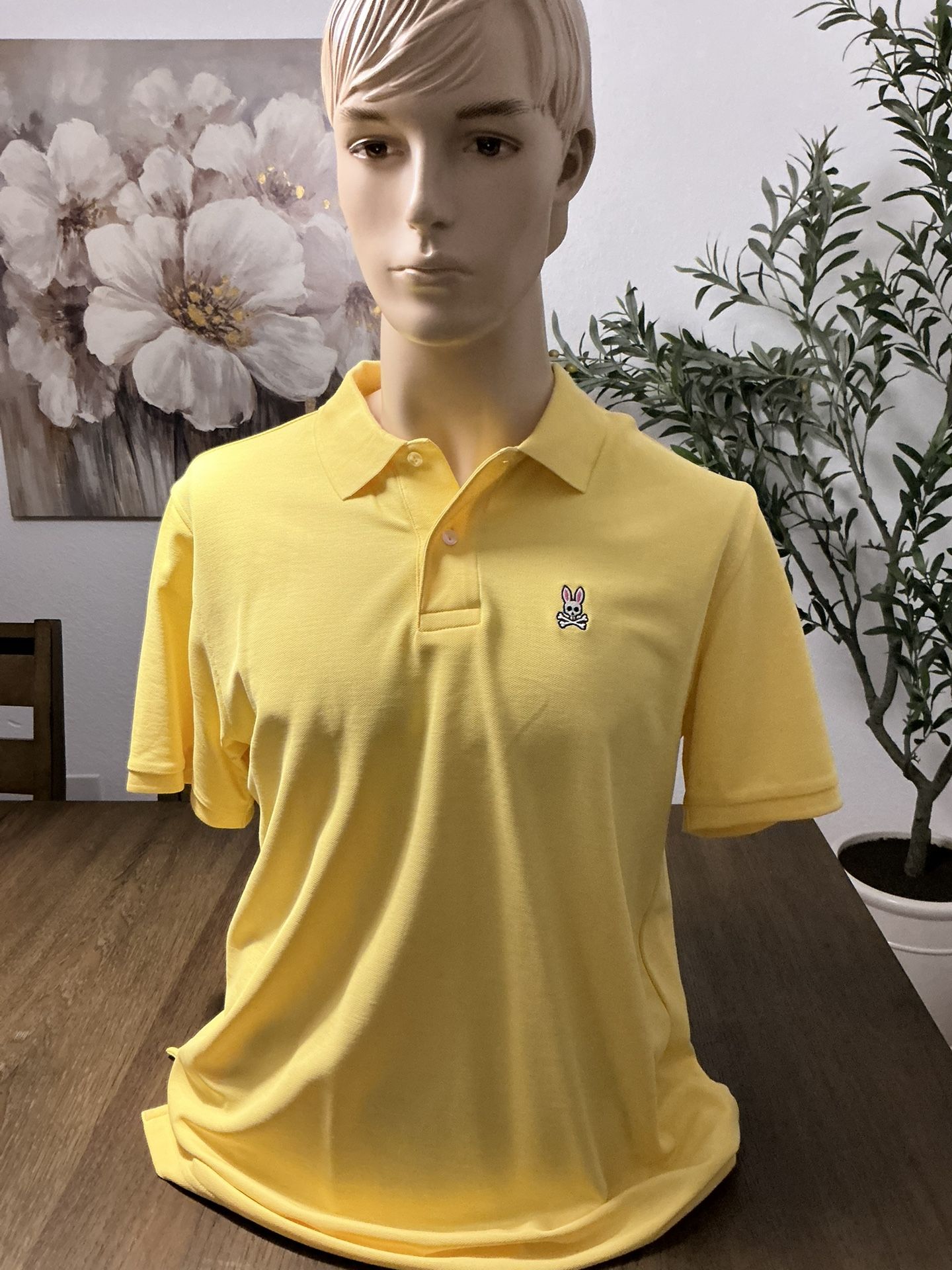 Psycho Bunny Mens Classic Pique Polo Size XL