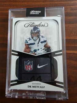 2024 Panini Flawless DK Metcalf #FS-DMF Nike Laundry Tag 1/3