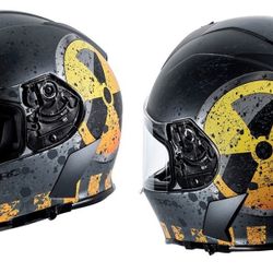 New Toxic Dot Motorcycle Helmet $110