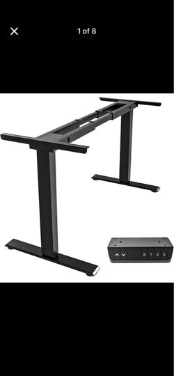 Dual Motor Electric Standing Desk Frame – Height Adjustable Black Frame Only