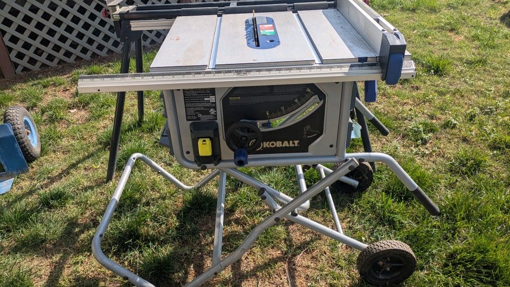 Kobalt 10 Table Saw And Craftsman Miter Stand