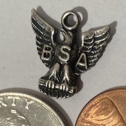 Vintage Sterling Silver BSA Pendant 