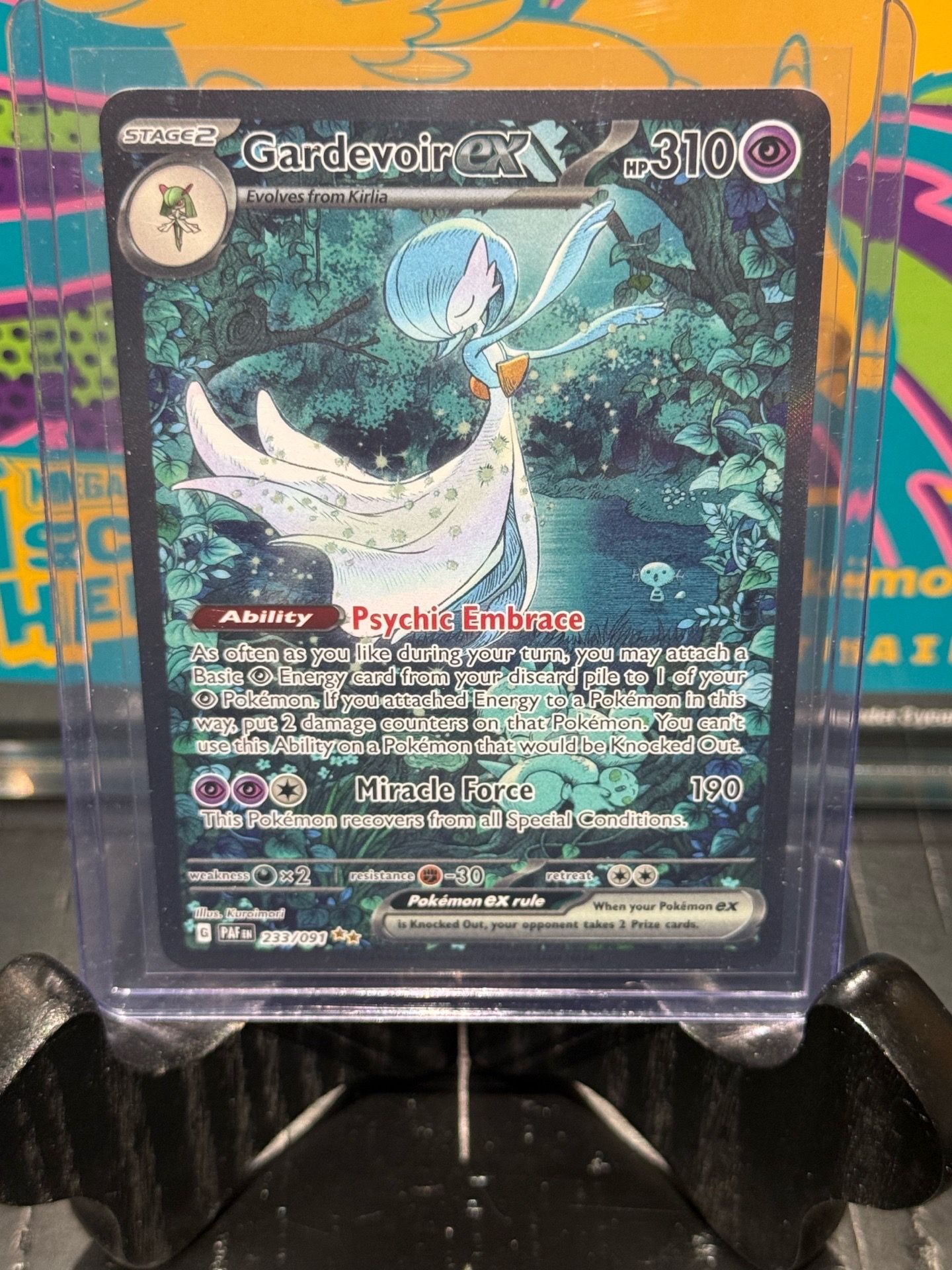 Pokemon gardevoir EX Paldean Fates SIR