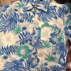 Boys Hawaiian Print Shirt 10/12