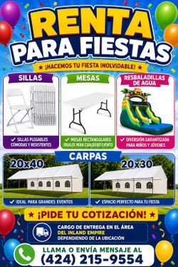 Mesas y sillas