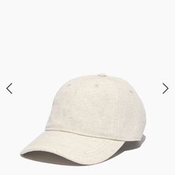 Madewell linen cotton blend baseball hat cap