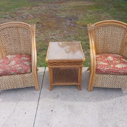 Pier One Imports Natural Rattan Patio Set 