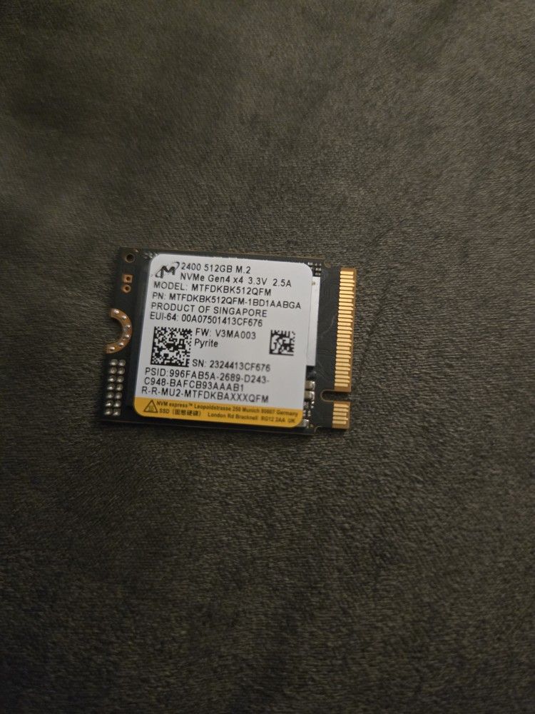 Rog Ally Original Ssd 512GB