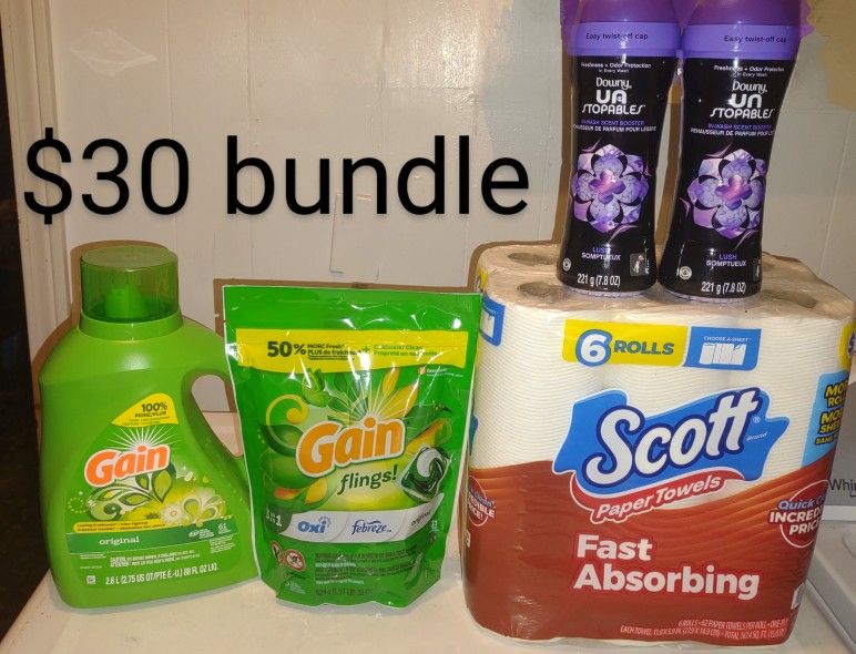 Gain Liquid, Gain Flings, Scott and Scent Beads Bundle $30