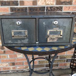 Vintage Industrial Card Catalog File