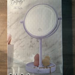 Urban Butterfly Tabletop LED Vanity Mirror