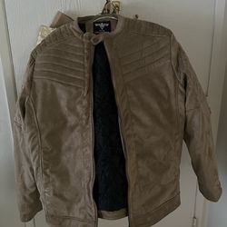 Men’s V.I.P Collection Faux Suede Moto Jacket. Size 2XL.