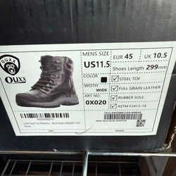 OUXX Men’s Steel Toe Work Boots $70 