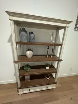 Farmhouse Office Set: Desk, Bookcase