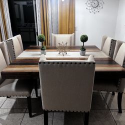 cindycrawfordHoME Westover Hills Brown 6 Pc Square Dining Room 