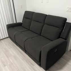 RECLINER SOFA in Charcoal 😍😍🖤🖤