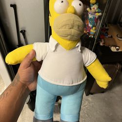 The Simpsons Homer The Toy Factory Plush 15” Century Fox 2014 universal studios