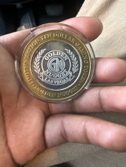 Golden nugget silver coin aka silver striker