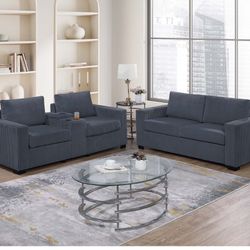 2 Set Corduroy Sofa Nuremberg In Box 