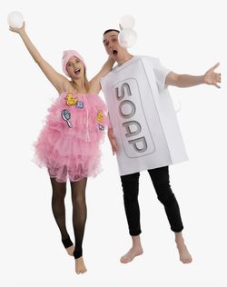 Couples Costume Soap & Pink Loofah.