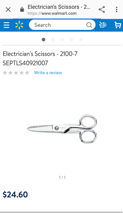 Klein Electrician's Scissors with Stripping Notches ~ 2100-7
