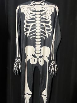 Youth full body Skeleton Suit costume