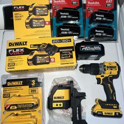 Batterys/ Laser # DW088cG /drill #DCD805 All Brand New 