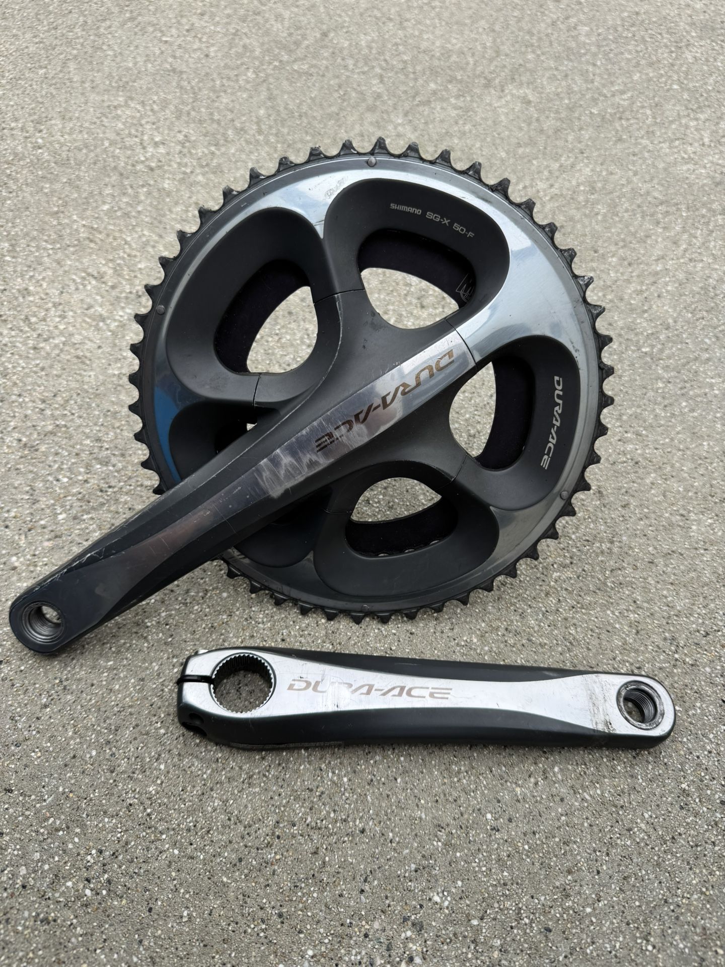 Shimano Dura Ace SG X 50 F Crankset – Road Bike – 165 mm – Used,