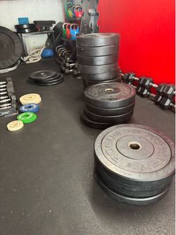 Rogue Olympic bumper plates 550lb set