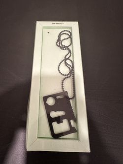 Off-White Multitool Necklace – Black (Brand New in Box)