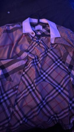 burberry button shirt