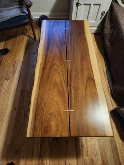 Solid wood coffee table