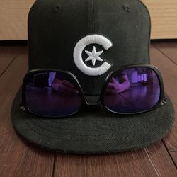 Oakley Ojector Sun Glasses, Chicago Cubs Fitted Hat 