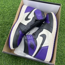 Jordan 1 OG Court Purple Size 13M