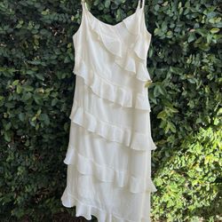 White Long Cocktail Dress