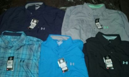 BRAND NEW UNDER ARMOUR FISHING SHIRTS