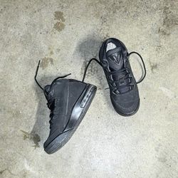 Air Jordan 1 Mid Triple Black Shoes Womens6.5