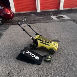 Ryobi 20” mower battery powered