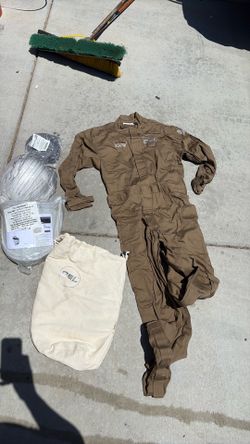 LARGE OEL  8 cal afw08 coverall helmet and face shield-Never used
