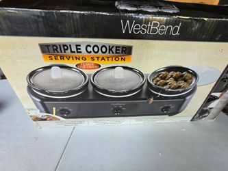West Bend Triple Cooker Serving Station
