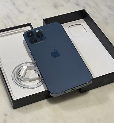 Brand New Apple iPhone 12 Pro Max 128GB Pacific Blue Unlocked by T-Mobile
