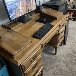 Mid Sentry Maple Desk