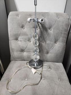 Glass ball lamp.
