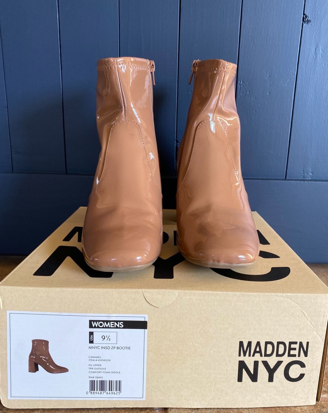 👢NEW in Box Madden NYC Caramel Brown Boots Booties