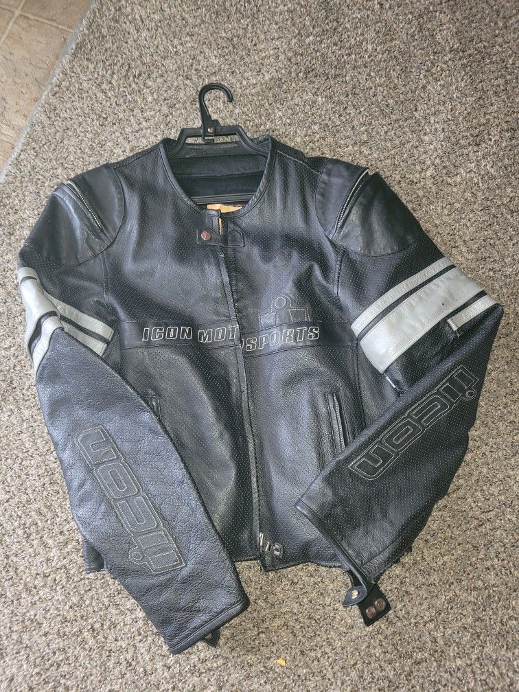 Icon Pursuit Black Leather Motorcycle Jacket