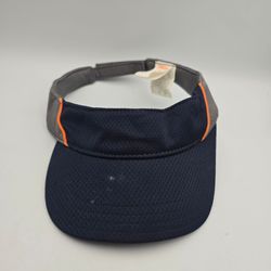 Kids Boys Gymboree Navy Gray Orange Adjustable Visor Size M. 11