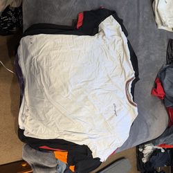 Youngla collared brown and white shirt