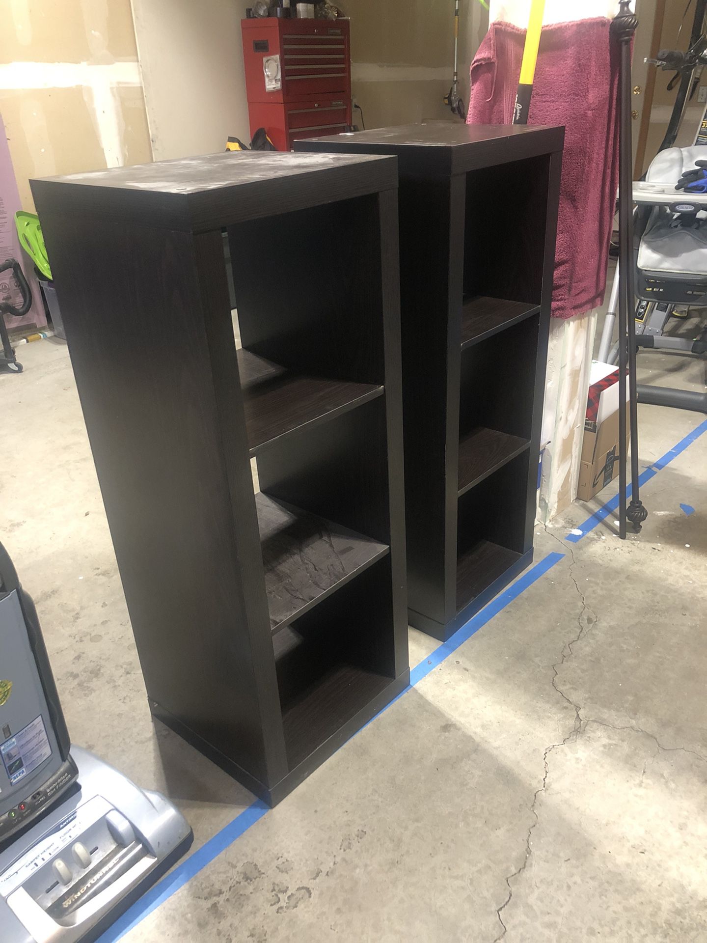 Matching Cubby Style Storage Shelves 